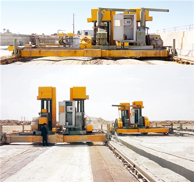 HKZS1600/1800/2000/2200/2500 雙機(jī)頭石材礦山組合鋸機(jī)